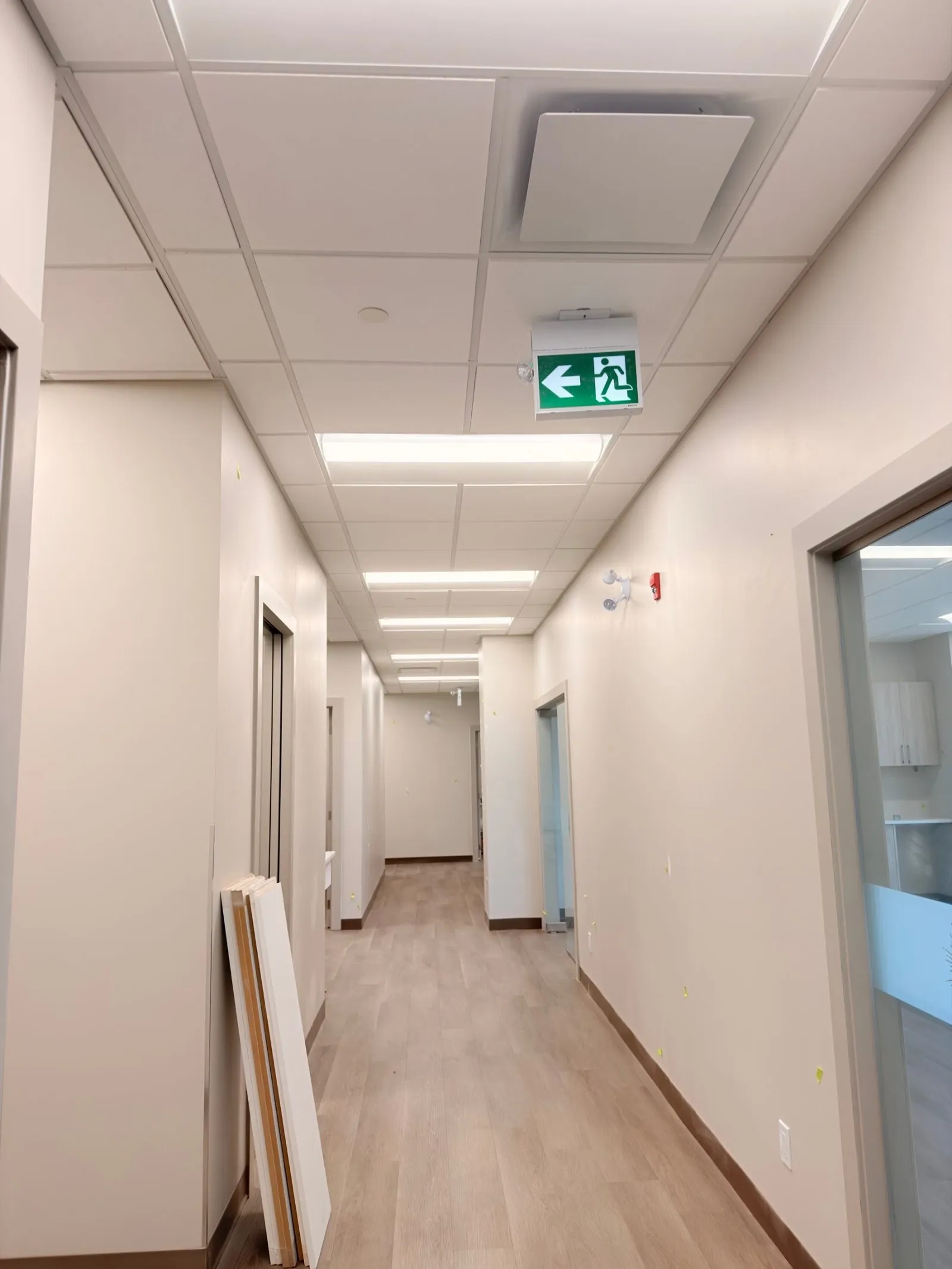 Radiant Health: steel stud partitions, drywall and taping, acoustical t-bar ceilings by Quality Gypsum Services