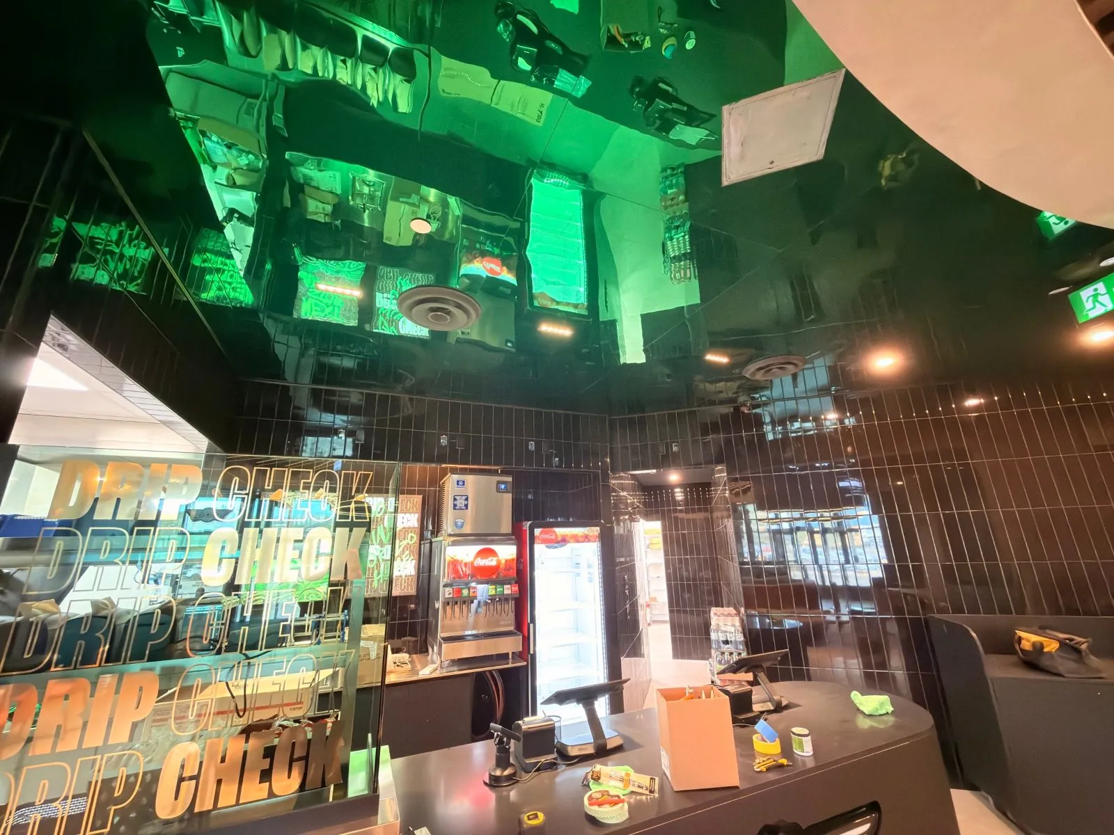 Wingstop, Deerfoot Meadows site photo 9 by Quality Gypsum Services